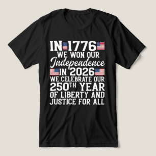 USA 250th Anniversary 1776-2026 Independence Day  Tri-Blend Shirt