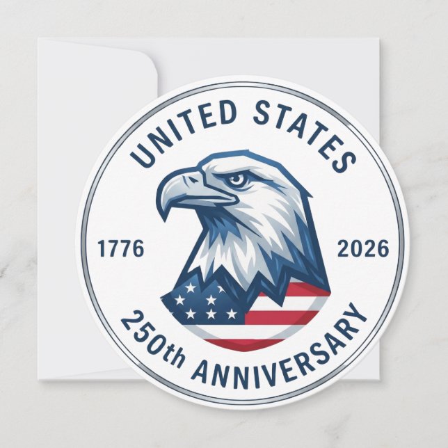USA 250th Anniversary 1776-2026 Invitation (Front)
