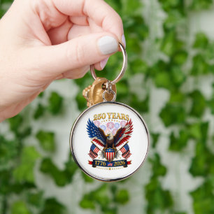 USA 250th Anniversary 1776-2026 Key Ring