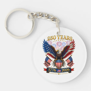USA 250th Anniversary 1776-2026 Key Ring