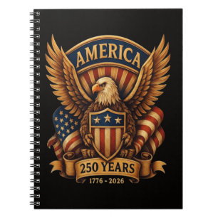 USA 250th Anniversary 1776-2026 Notebook