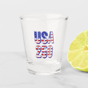 USA 250th Anniversary 1776-2026 Patriotic American Shot Glass