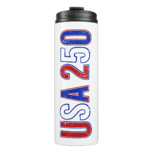USA 250th Anniversary 1776-2026 Patriotic American Thermal Tumbler