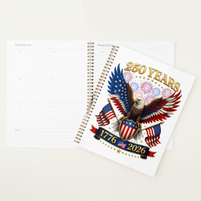 USA 250th Anniversary 1776-2026 Planner (Display)