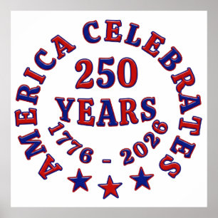 USA 250th Anniversary 1776-2026 Poster