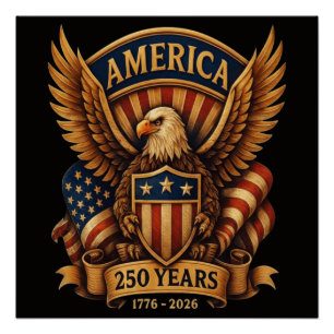USA 250th Anniversary 1776-2026 Poster