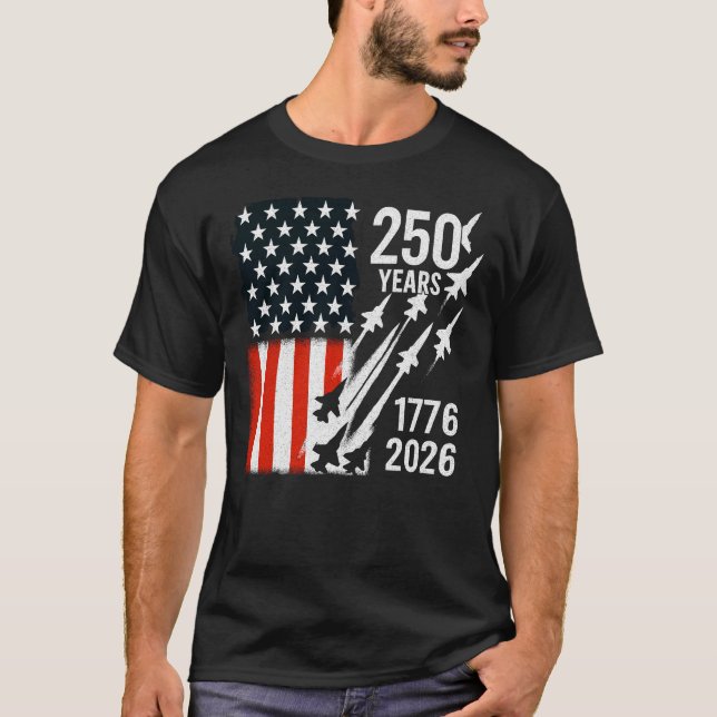 USA 250th Anniversary 1776-2026 Semiquincentennial T-Shirt (Front)