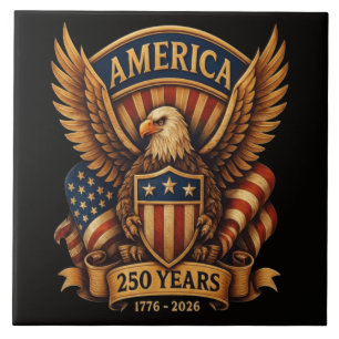 USA 250th Anniversary 1776-2026 Tile
