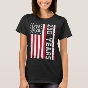 USA 250th Anniversary 4th of July Independence T-Shirt