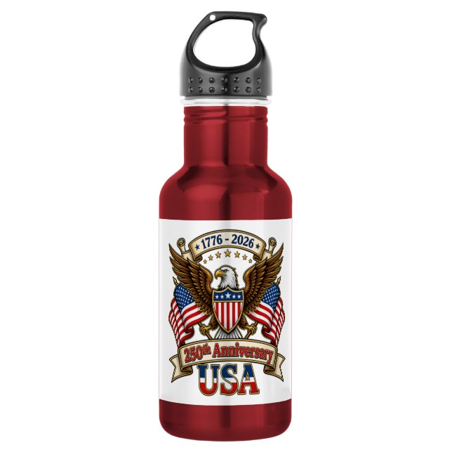 USA 250th Anniversary 532 Ml Water Bottle (Front)