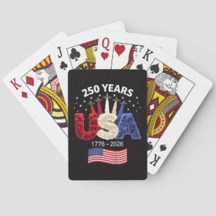 Usa 250th Anniversary American Flag 250 Years Playing Cards