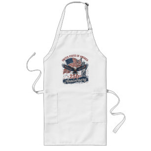USA 250th Anniversary Bald Eagle Statue of Liberty Long Apron