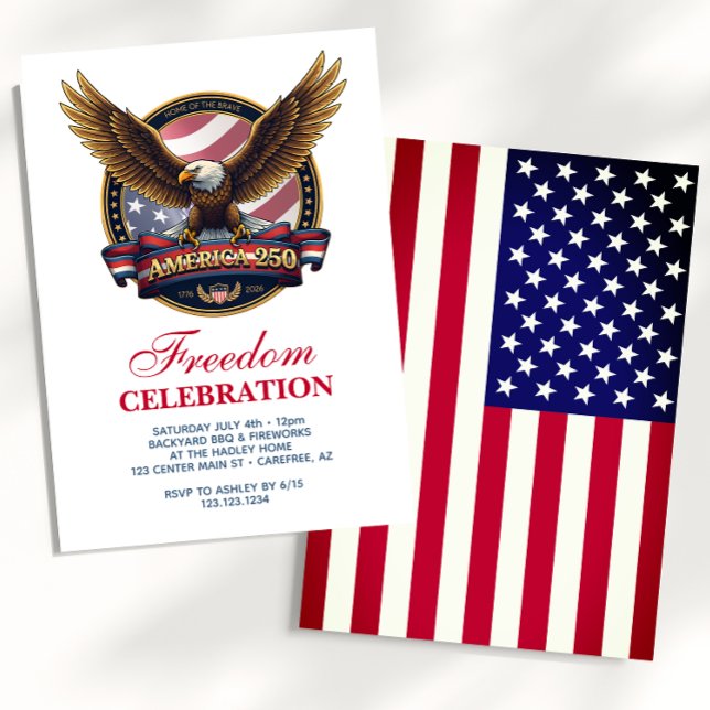 USA 250th Anniversary BBQ Invitation (Creator Uploaded)