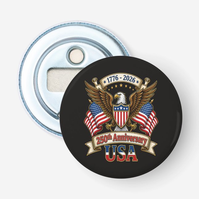 USA 250th Anniversary Bottle Opener (Front)