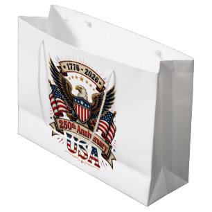 USA 250th Anniversary Eagle Large Gift Bag