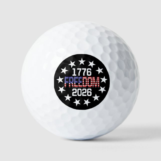 USA 250th Anniversary Freedom Golf Balls (Front)