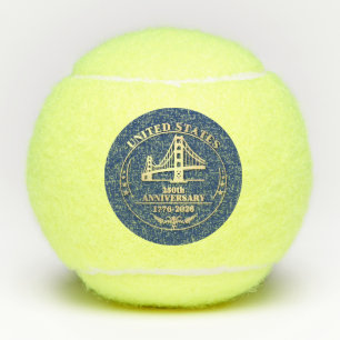 USA 250th Anniversary Golden Gate Gold design  Tennis Balls
