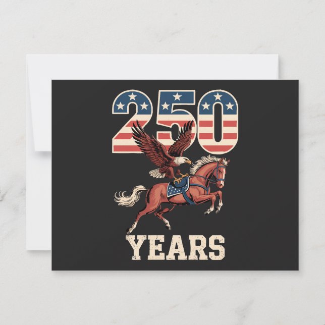 USA 250th Anniversary Invitation (Front)