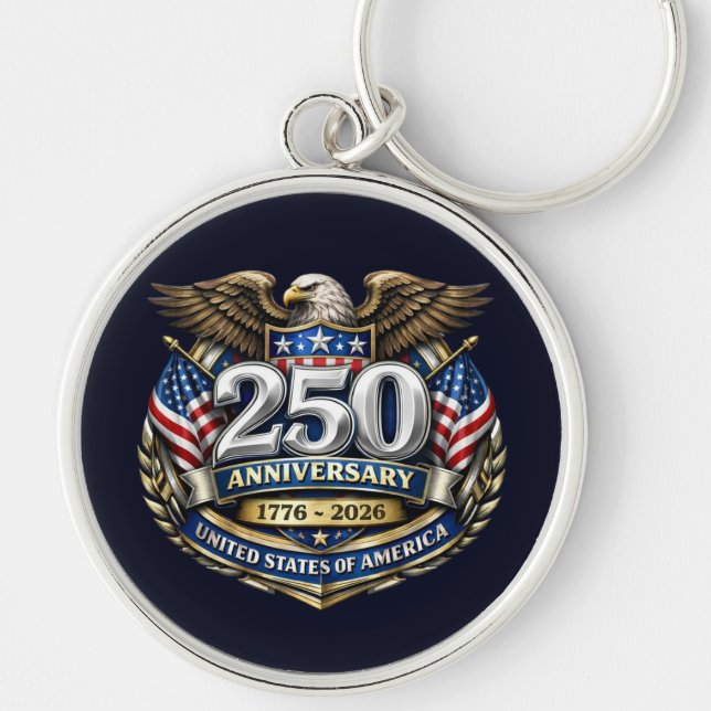 USA 250th Anniversary Keychain (Front)