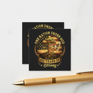 USA 250th Anniversary One Nation Under God Enclosure Card