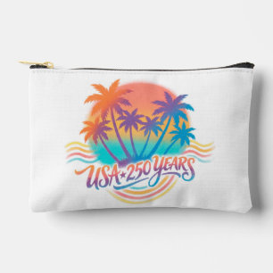 USA 250th anniversary Palm Trees  Accessory Pouch