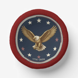 USA 250th Anniversary Paper Bowls  Plate