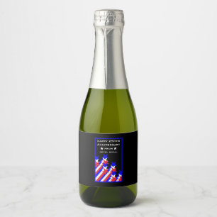 USA 250th Anniversary Party And Business Sparkling Wine Label