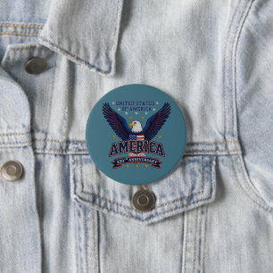 USA 250th Anniversary  – Patriot Eagle Button