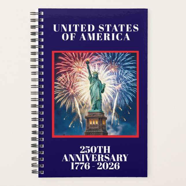 USA 250th Anniversary Patriotic Planner  (Front)