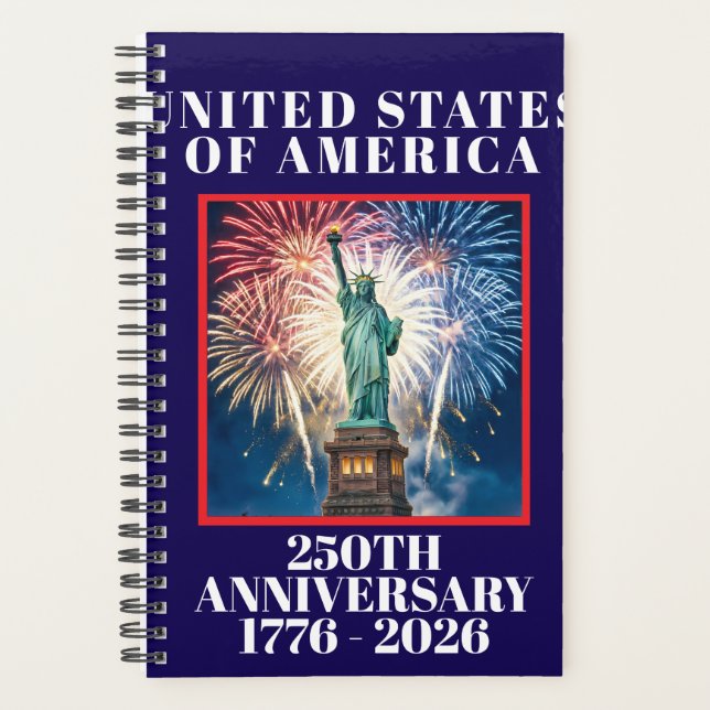 USA 250th Anniversary Patriotic Planner  (Front)