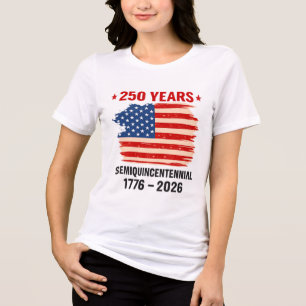 USA 250th Anniversary Patriotic T-Shirt America’s Tri-Blend Shirt