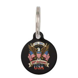 USA 250th Anniversary Pet Tag