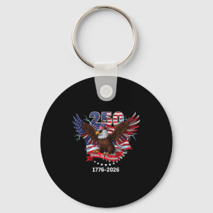 Usa 250th anniversary semiquincentennial 1776-2026 key ring