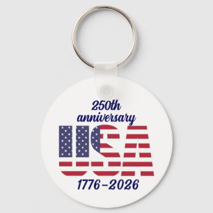 USA 250th Anniversary Semiquincentennial 1776–2026 Key Ring