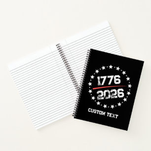 USA 250th Anniversary Semiquincentennial July 4th Notebook