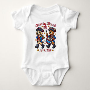 USA 250th Anniversary Souvenir - Patriotic  Baby Bodysuit