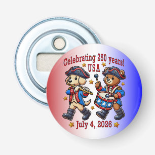 USA 250th Anniversary Souvenir - Patriotic Bottle Opener