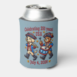 USA 250th Anniversary Souvenir - Patriotic  Can Cooler