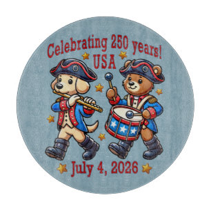 USA 250th Anniversary Souvenir - Patriotic  Cutting Board