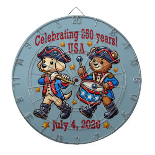 USA 250th Anniversary Souvenir - Patriotic  Dartboard