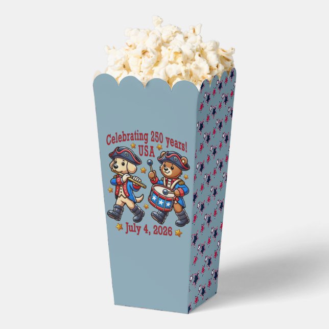 USA 250th Anniversary Souvenir - Patriotic  Favour Box (Popped)