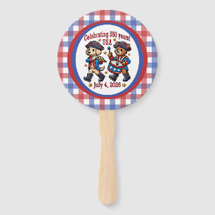 USA 250th Anniversary Souvenir - Patriotic  Hand Fan