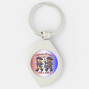 USA 250th Anniversary Souvenir - Patriotic  Key Ring
