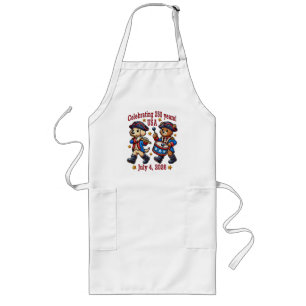 USA 250th Anniversary Souvenir - Patriotic  Long Apron