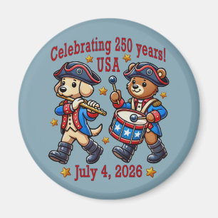 USA 250th Anniversary Souvenir - Patriotic  Magnet