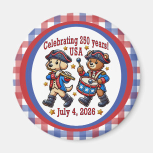 USA 250th Anniversary Souvenir - Patriotic  Magnet