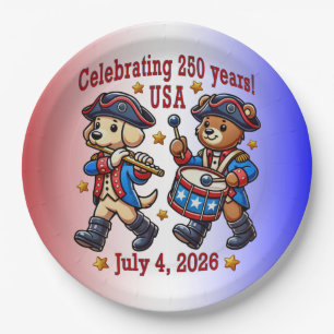USA 250th Anniversary Souvenir - Patriotic  Paper Plate