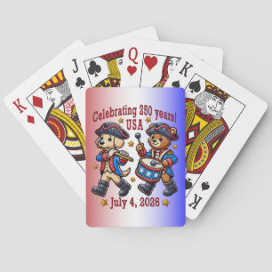USA 250th Anniversary Souvenir - Patriotic  Playing Cards
