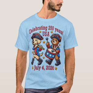 USA 250th Anniversary Souvenir - Patriotic T-Shirt