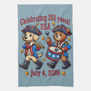 USA 250th Anniversary Souvenir - Patriotic Tea Towel